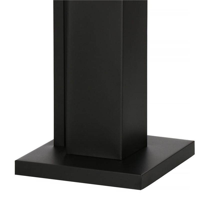 Casa si Gradina - Sanitare - Suporturi si accesorii baie - Accesorii baie - Stand cu perie WC si suport hartie igienica, metal si bambus, 79cm, negru - Infinity.ro