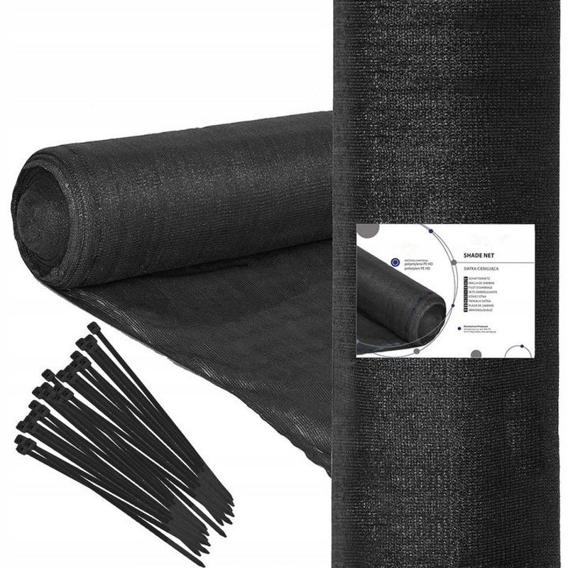 Casa si Gradina - Gradinarit si plante - Sere si solarii - Plasa umbrire si intimitate pentru gard, 1.5m latime, 50m lungime, 140g densitate, gri - Infinity.ro