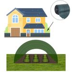 Casa si Gradina - Gradinarit si plante - Sere si solarii - Plasa umbrire si intimitate pentru gard, 1m latime, 50m lungime, 140g densitate, verde - Infinity.ro