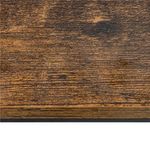 Casa si Gradina - Gradinarit si plante - Plante si ghivece - Ghivece si suporturi - Suport de perete pentru flori, metal si MDF, 25,5x19 cm, negru/maro - Infinity.ro