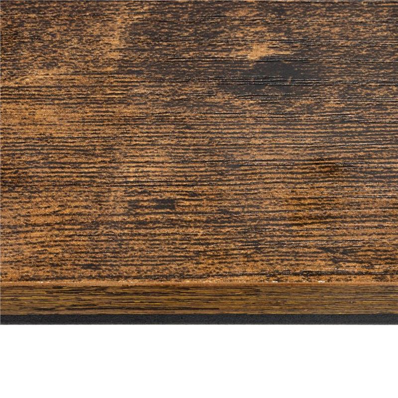 Casa si Gradina - Gradinarit si plante - Plante si ghivece - Ghivece si suporturi - Suport de perete pentru flori, metal si MDF, 25,5x19 cm, negru/maro - Infinity.ro