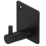 Casa si Gradina - Sanitare - Suporturi si accesorii baie - Accesorii baie - Set 4 agatatori tip cuier pentru baie, sistem fixare inclus, aluminiu, negru - Infinity.ro