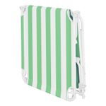 Casa si Gradina - Gradina si terasa - Balansoare si hamace - Balansoare - Sezlong pliant Sersimo, 186 x 56 cm, pentru plaja sau gradina, alb verde, capacitate 110kg - Infinity.ro