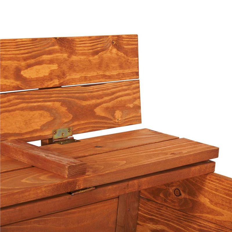 Petshop - Accesorii petshop - Jucarii animale - Jucarii educative - Lada din lemn pentru nisip, cu 2 bancute, 120x120cm - Infinity.ro