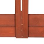 Petshop - Accesorii petshop - Jucarii animale - Jucarii educative - Lada nisip din lemn cu acoperis reglabil, 140x140x121 cm, maro - Infinity.ro