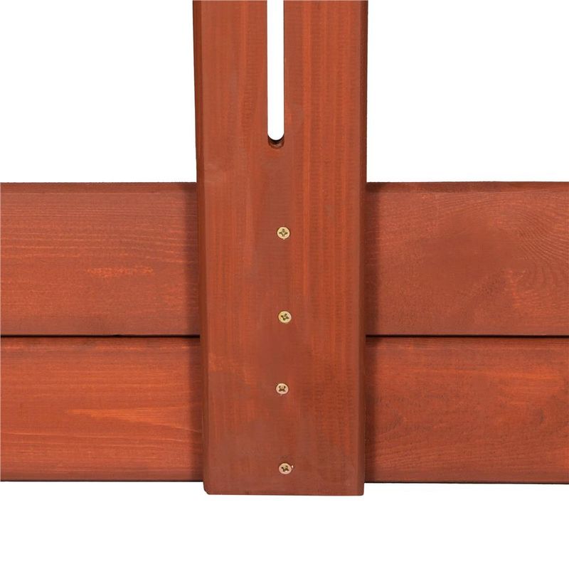 Petshop - Accesorii petshop - Jucarii animale - Jucarii educative - Lada nisip din lemn cu acoperis reglabil, 140x140x121 cm, maro - Infinity.ro