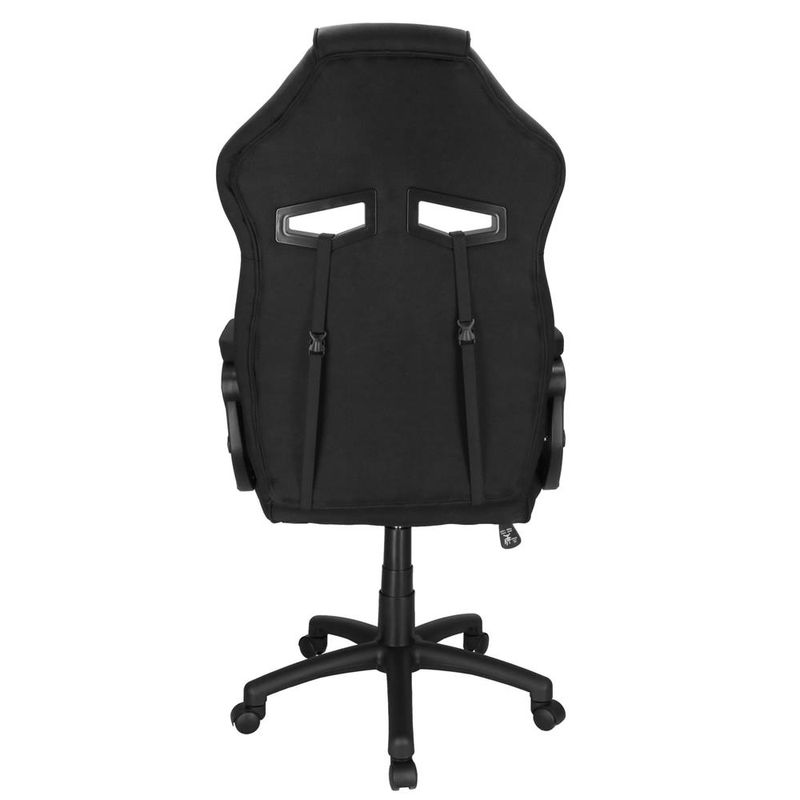 Casa si Gradina - Mobilier - Scaune si fotolii - Scaune - Scaun de birou ergonomic cu reglaj pe inaltime, functie de balans si perna lombara, 59x52x125 cm, negru - Infinity.ro