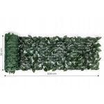 Casa si Gradina - Gradinarit si plante - Sere si solarii - Gard artificial decorativ 50x500 cm, frunze ornamentale, protectie UV si intemperii, plastic PVC, verde inchis - Infinity.ro