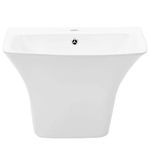 Casa si Gradina - Sanitare - Lavoar baie si accesorii - Lavoare si piedestale - Chiuveta Alb 53 x 44 x 37 cm Ceramica Smaltuita - Infinity.ro