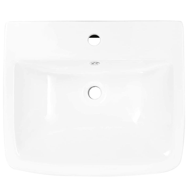 Casa si Gradina - Sanitare - Lavoar baie si accesorii - Lavoare si piedestale - Chiuveta Alb 53 x 44 x 37 cm Ceramica Smaltuita - Infinity.ro