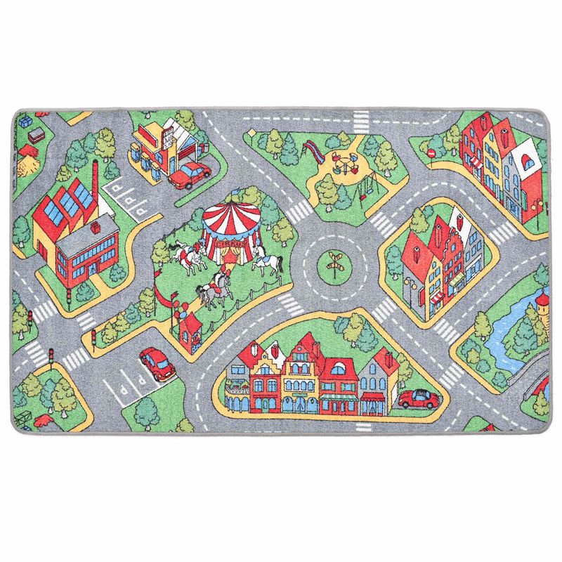 Casa si Gradina - Textile si covoare - Covoare - Covoare copii - Mat de joaca Gri 200 x 90 cm tesatura - Infinity.ro