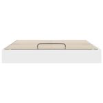 Casa si Gradina - Mobilier - Paturi si accesorii - Paturi - Cadru de pat otoman cu depozitare Alb 193 x 120 x 25 cm PAL - Infinity.ro