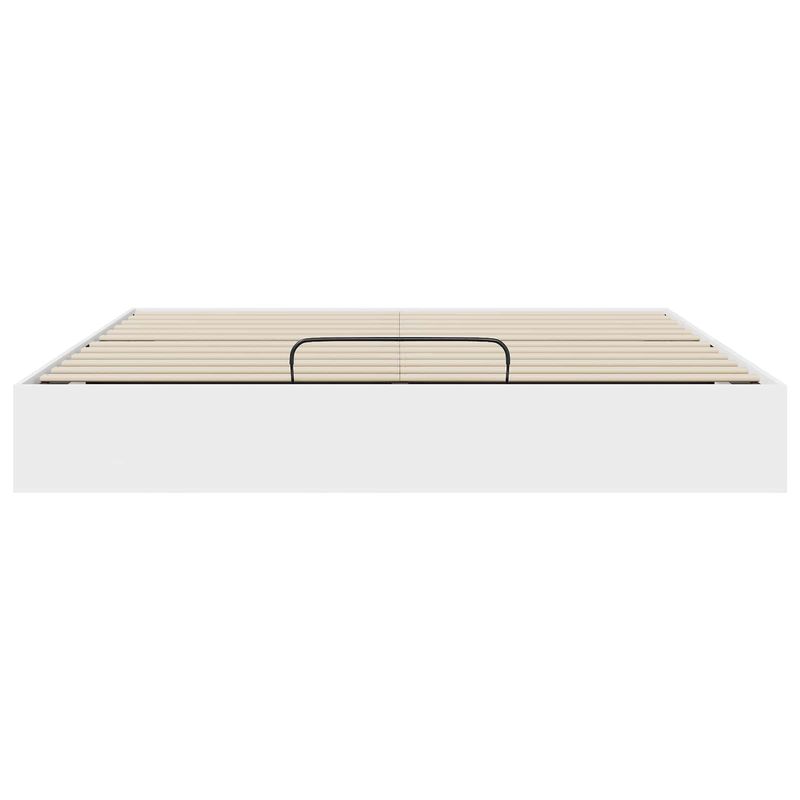 Casa si Gradina - Mobilier - Paturi si accesorii - Paturi - Cadru de pat otoman cu depozitare Alb 193 x 120 x 25 cm PAL - Infinity.ro