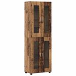 Casa si Gradina - Mobilier - Seturi de mobilier - Seturi living - Bufet cu Raft cu usa Lemn vechi 60 x 35 x 182 cm Lemn compozit - Infinity.ro