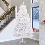 Casa si Gradina - Decoratiuni - Decoratiuni de sezon - Brad de Craciun artificial cu 300 LED Alb 300 cm PVC si Metal - Infinity.ro