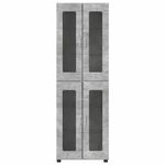 Casa si Gradina - Mobilier - Seturi de mobilier - Seturi living - Bufet cu Raft Gri din beton 60 x 35 x 182 cm Lemn compozit - Infinity.ro