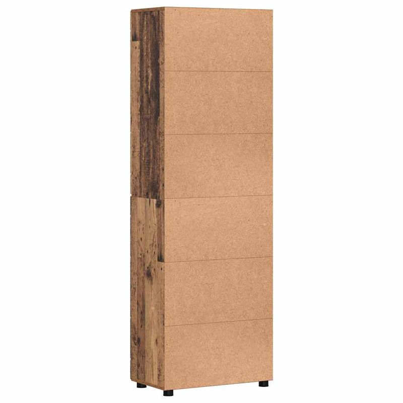 Casa si Gradina - Mobilier - Seturi de mobilier - Seturi living - Bufet cu Raft cu usa Lemn vechi 60 x 35 x 182 cm Lemn compozit - Infinity.ro