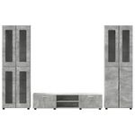 Casa si Gradina - Mobilier - Seturi de mobilier - Seturi living - Set comoda TV cu sertar cu Raft Gri din beton Lemn compozit - Infinity.ro