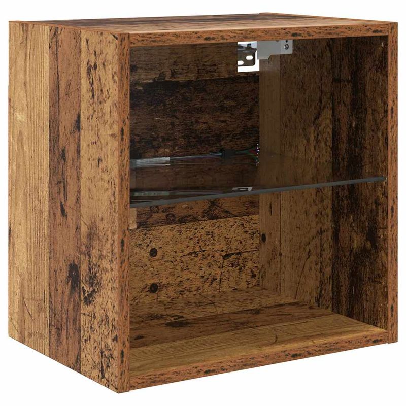 Casa si Gradina - Mobilier - Comode si corpuri - Comode - Unitati TV de perete cu LED 5 pcs Lemn vechi 100 x 30 x 30 cm - Infinity.ro