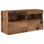 Casa si Gradina - Mobilier - Seturi de mobilier - Seturi living - Unitate TV de Perete Pe perete 4 pcs Lemn vechi Lemn compozit - Infinity.ro