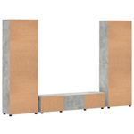 Casa si Gradina - Mobilier - Seturi de mobilier - Seturi living - Set comoda TV cu sertar cu Raft Gri din beton Lemn compozit - Infinity.ro