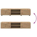 Casa si Gradina - Mobilier - Seturi de mobilier - Seturi living - Set comoda TV cu sertar cu Raft Stejar Artizanal Lemn compozit - Infinity.ro