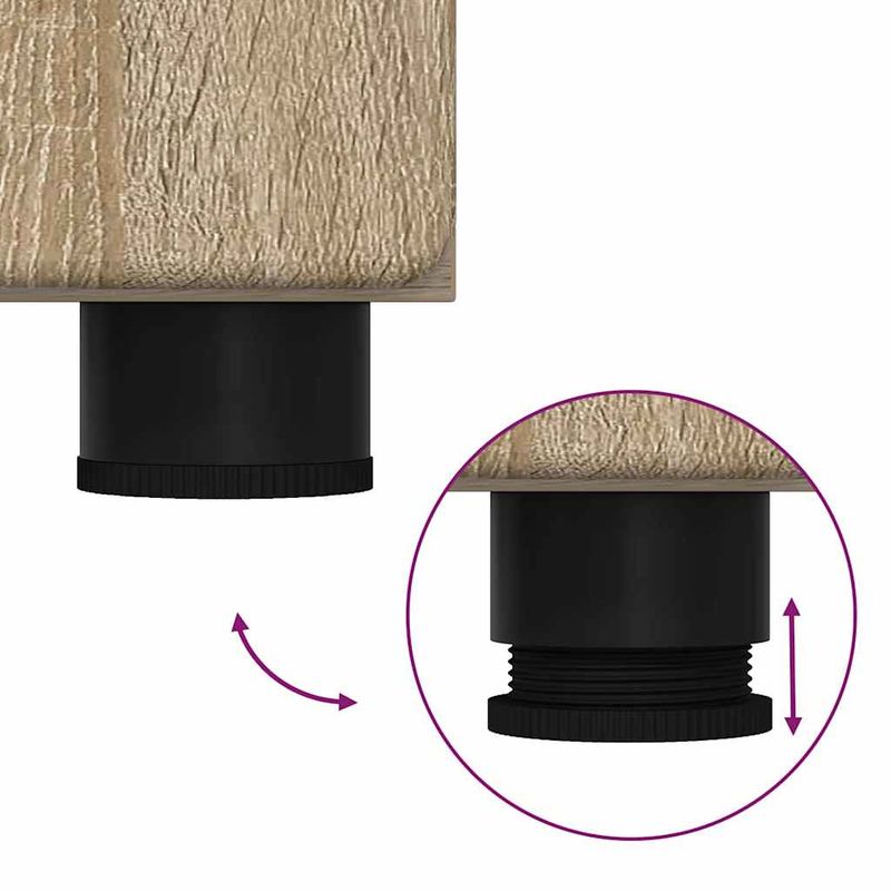 Casa si Gradina - Mobilier - Seturi de mobilier - Seturi living - Bufet cu Raft Stejar Sonoma 60 x 35 x 182 cm Lemn compozit - Infinity.ro