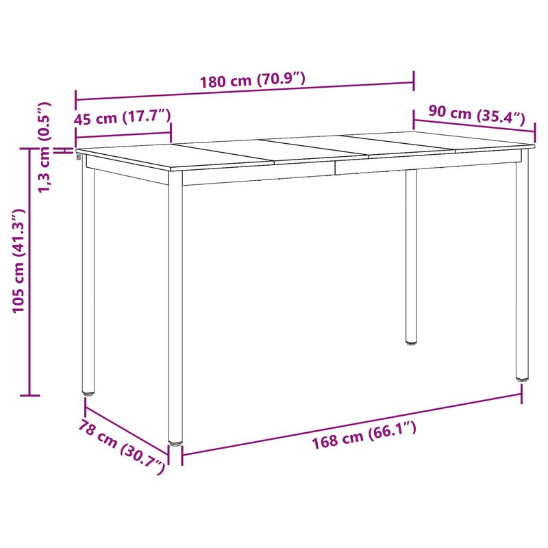 Casa si Gradina - Mobilier - Mese si birouri - Mese bucatarie si dining - Mese de sufragerie Lemn compozit - Infinity.ro