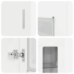 Casa si Gradina - Mobilier - Seturi de mobilier - Seturi living - Set comoda TV cu sertar cu Raft cu usa Alb lucios Lemn compozit - Infinity.ro