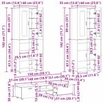 Casa si Gradina - Mobilier - Seturi de mobilier - Seturi living - Set comoda TV cu sertar cu Raft cu usa Alb lucios Lemn compozit - Infinity.ro