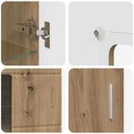 Casa si Gradina - Mobilier - Seturi de mobilier - Seturi living - Set comoda TV cu sertar cu Raft Stejar Artizanal Lemn compozit - Infinity.ro