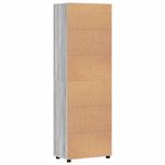 Casa si Gradina - Mobilier - Seturi de mobilier - Seturi living - Bufet cu Raft cu usa Gri Sonoma 60 x 35 x 182 cm Lemn compozit - Infinity.ro