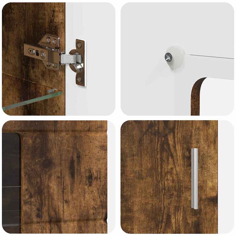 Casa si Gradina - Mobilier - Seturi de mobilier - Seturi living - Set comoda TV cu sertar cu Raft Stejar fumuriu Lemn compozit - Infinity.ro