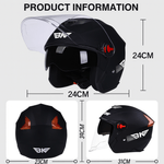 Auto si Moto - Moto - Echipamente protectie moto - Casti moto - Casca Moto/Scuter FIXATO BK, Viziera Dubla, Protectie UV, Ventilatie Superioara, marime universala 54-59cm, Albastru - Infinity.ro