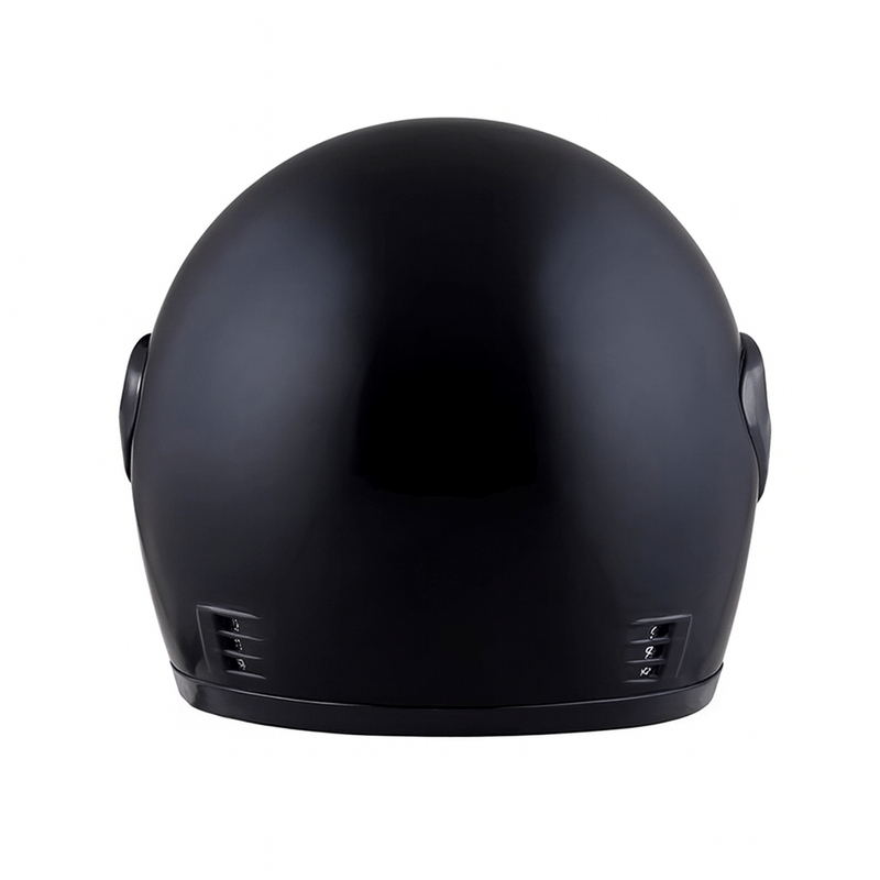 Auto si Moto - Moto - Echipamente protectie moto - Casti moto - Casca moto/scuter Full face unisex, cu viziera, marime universala 58-62cm, Negru Lucios - Infinity.ro