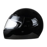 Auto si Moto - Moto - Echipamente protectie moto - Casti moto - Casca moto/scuter Full face unisex, cu viziera, marime universala 58-62cm, Negru Lucios - Infinity.ro