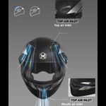 Auto si Moto - Moto - Echipamente protectie moto - Casti moto - Casca Moto/Scuter FIXATO Phantom, Protectie UV, Viziera Dubla,Ventilatie buna,Negru Argintiu,Marime universala 54-62 cm - Infinity.ro