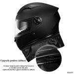 Auto si Moto - Moto - Echipamente protectie moto - Casti moto - Casca Moto/Scuter FIXATO Ultra, Protectie UV, Viziera Dubla,Esarfa de iarna detasabila, Negru lucios, Marime 54-62 cm - Infinity.ro