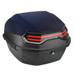 Auto si Moto - Moto - Accesorii moto si consumabile - Cutie portbagaj moto / scuter, 39x39x29 cm, FIXATO, cu cheie si sistem antifurt, Negru - Infinity.ro