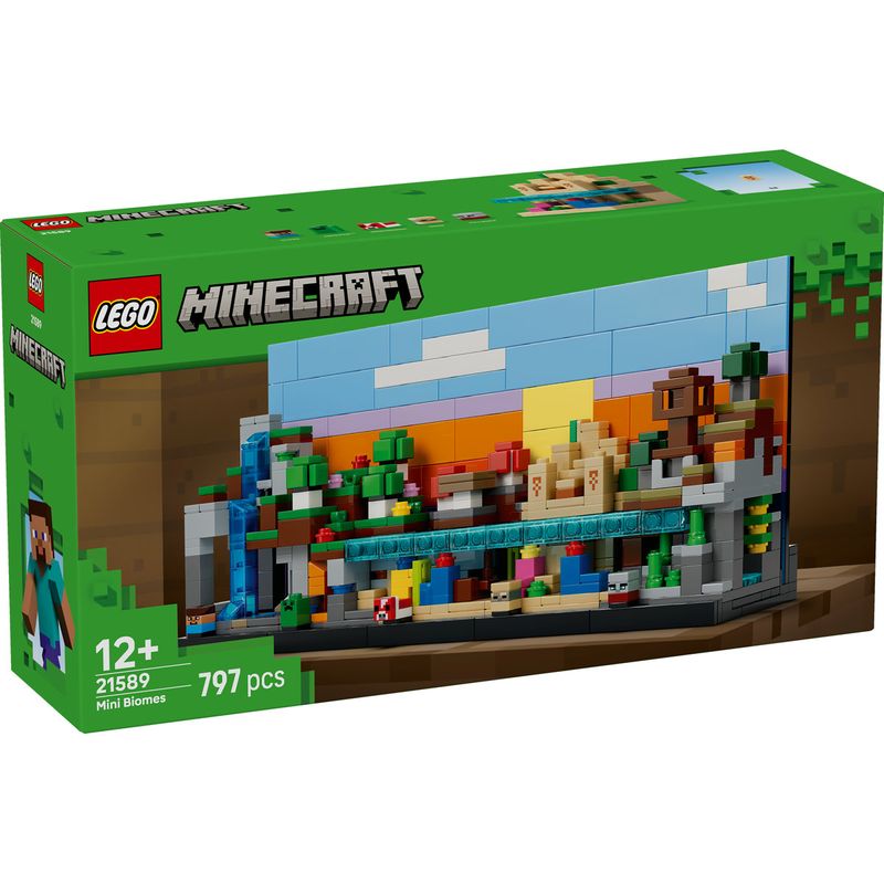 Jucarii, Copii si Bebe - Jucarii si jocuri - Seturi de constructie si cuburi - Seturi de constructie - LEGO Minecraft Minibiomuri 21589 - Infinity.ro