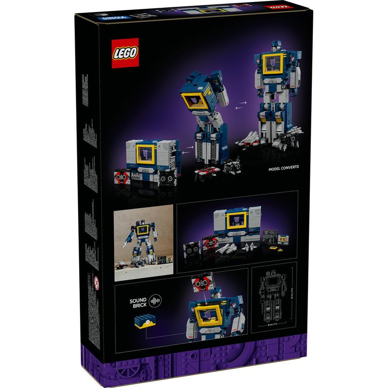 Jucarii, Copii si Bebe - Jucarii si jocuri - Seturi de constructie si cuburi - Seturi de constructie - LEGO Icons Transformers Soundwave 10358 - Infinity.ro