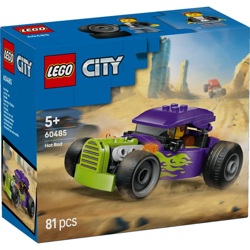 Jucarii, Copii si Bebe - Jucarii si jocuri - Seturi de constructie si cuburi - Seturi de constructie - LEGO City Vehicul Hot Rod 60485 - Infinity.ro
