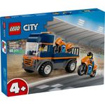 Jucarii, Copii si Bebe - Jucarii si jocuri - Seturi de constructie si cuburi - Seturi de constructie - LEGO City Transportor de Motociclete 60491 - Infinity.ro