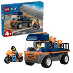 Jucarii, Copii si Bebe - Jucarii si jocuri - Seturi de constructie si cuburi - Seturi de constructie - LEGO City Transportor de Motociclete 60491 - Infinity.ro