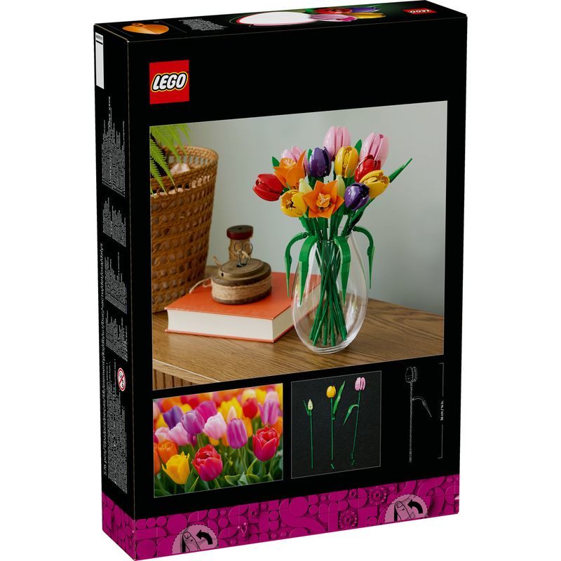 Jucarii, Copii si Bebe - Jucarii si jocuri - Seturi de constructie si cuburi - Seturi de constructie - LEGO Botanicals Buchet de lalele 11501 - Infinity.ro