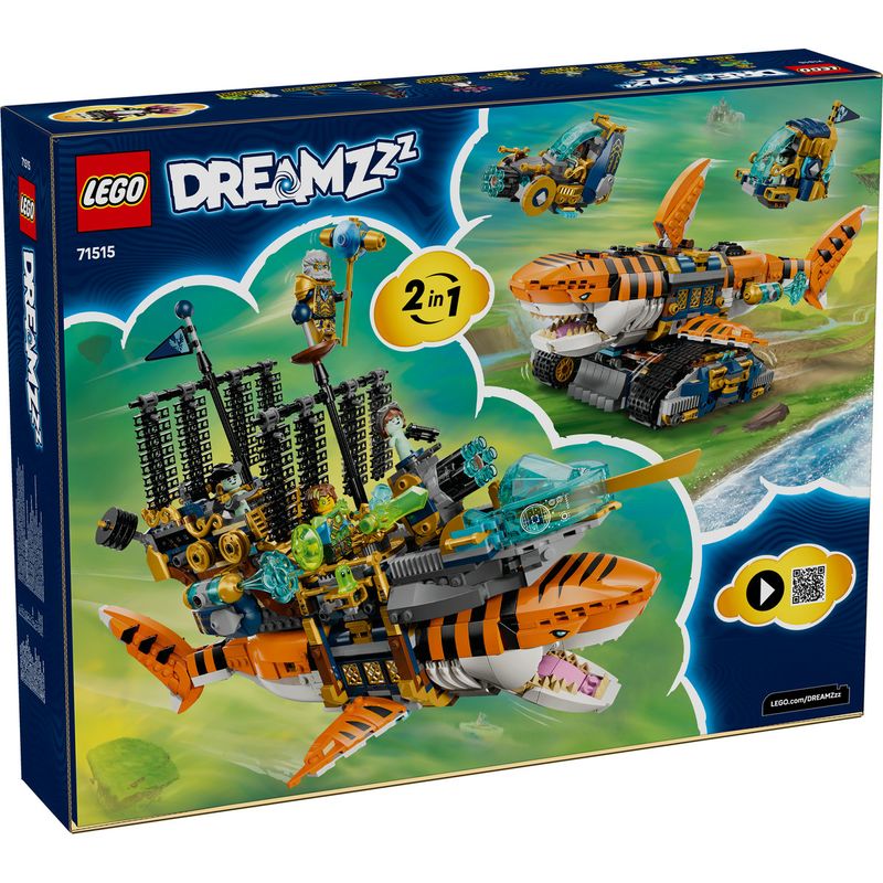 Jucarii, Copii si Bebe - Jucarii si jocuri - Seturi de constructie si cuburi - Seturi de constructie - LEGO DREAMZzz Tancul Tigru-Rechin 71515 - Infinity.ro