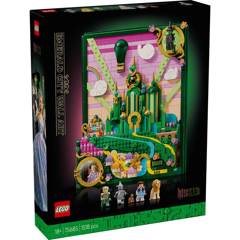 Jucarii, Copii si Bebe - Jucarii si jocuri - Seturi de constructie si cuburi - Seturi de constructie - LEGO Wicked: Tablou Emerald City 75685 - Infinity.ro