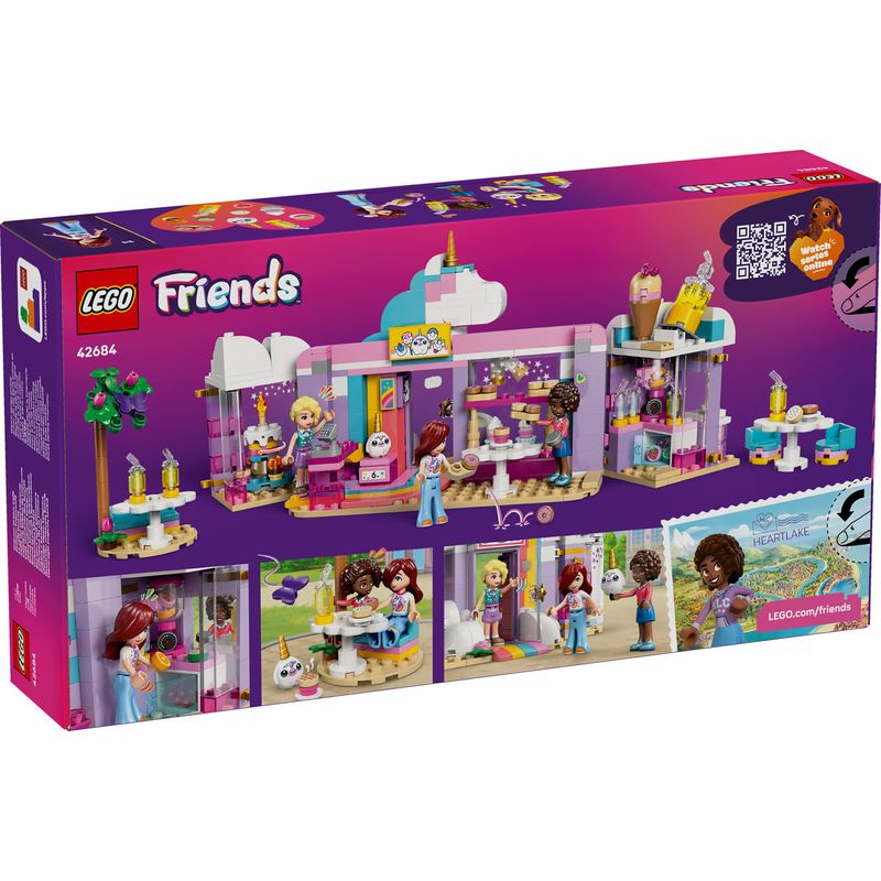 Jucarii, Copii si Bebe - Jucarii si jocuri - Seturi de constructie si cuburi - Seturi de constructie - LEGO Friends Cafeneaua de vis Unicorn 42684 - Infinity.ro