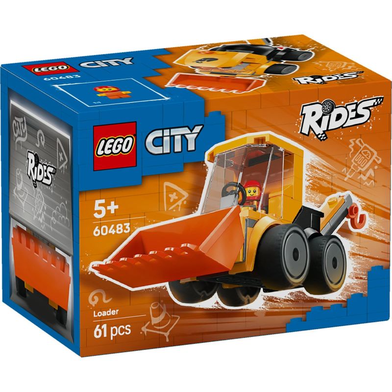 Jucarii, Copii si Bebe - Jucarii si jocuri - Seturi de constructie si cuburi - Seturi de constructie - LEGO City Vehicule – Incarcator de Constructii 60483 - Infinity.ro
