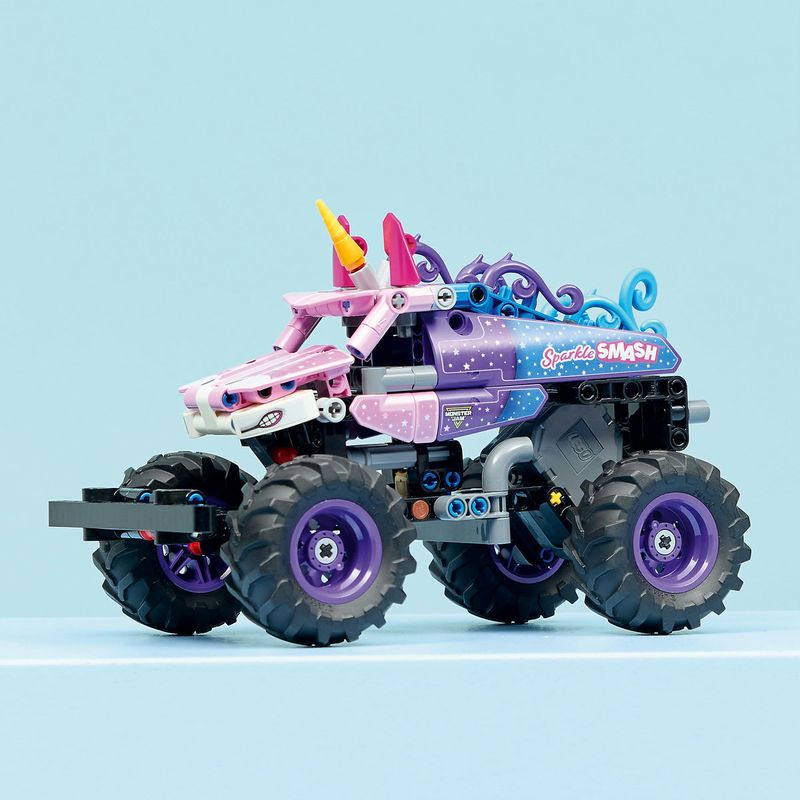 Jucarii, Copii si Bebe - Jucarii si jocuri - Seturi de constructie si cuburi - Seturi de constructie - LEGO Technic Monster Jam Sparkle Smash 42220 - Infinity.ro